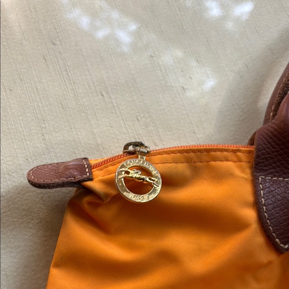 Longchamp Orange and Brown Women's Tote Bag - Picture 3 of 7